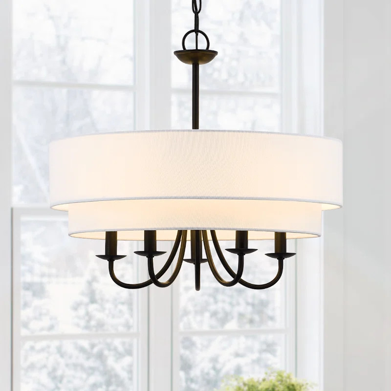 Ciriclio 5 - Light Dimmable Drum Chandelier | Wayfair North America