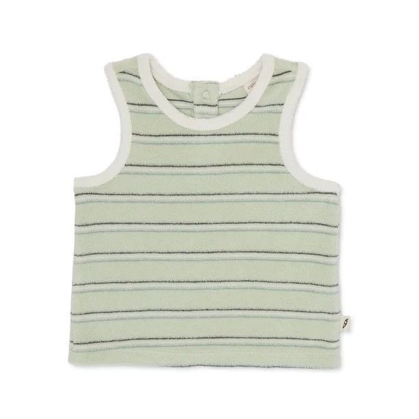 easy-peasy Baby Stripe Terry Cloth Tank Top, Sizes 0-24M | Walmart (US)