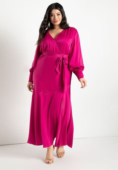 Satin Maxi Dress | Eloquii