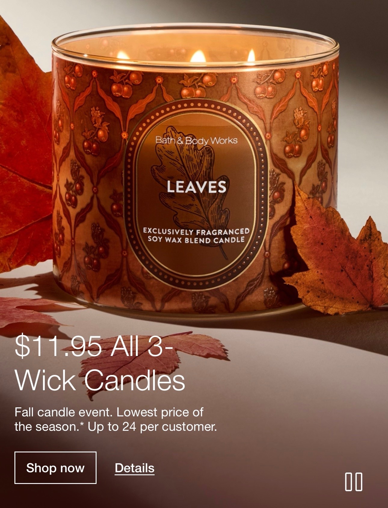 Don’t miss this sale on the best fall candles!! Bath and Body Works Leaves scent is my fall must have!