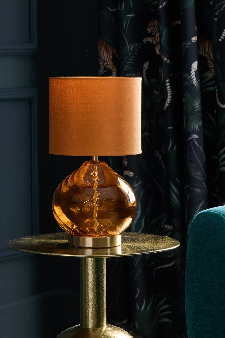 Amber Orange Freya Table Lamp | Lipsy