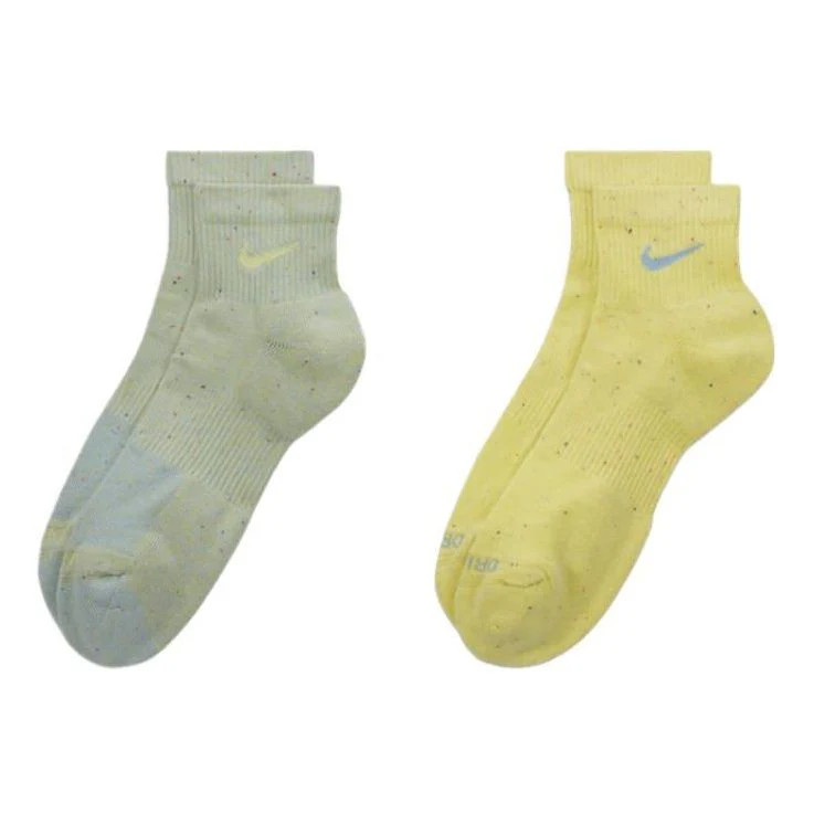 Nike Everyday Plus Cushioned Training Ankle Socks 'Green Yellow' | KICKS CREW