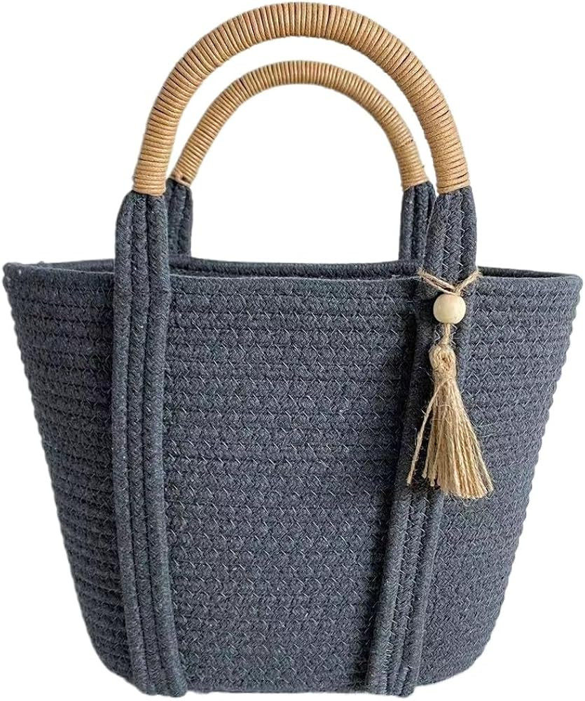 Cute Straw Tote Bags for Women, Y2K Aesthetic Shoulder Handbags Women Hobo Top Handle Beach Summe... | Amazon (US)