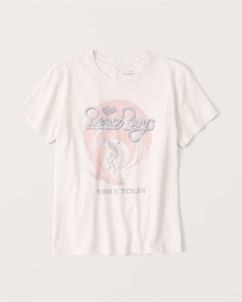 Beach Boys 90s-Inspired Relaxed Band Tee | Abercrombie & Fitch (US)