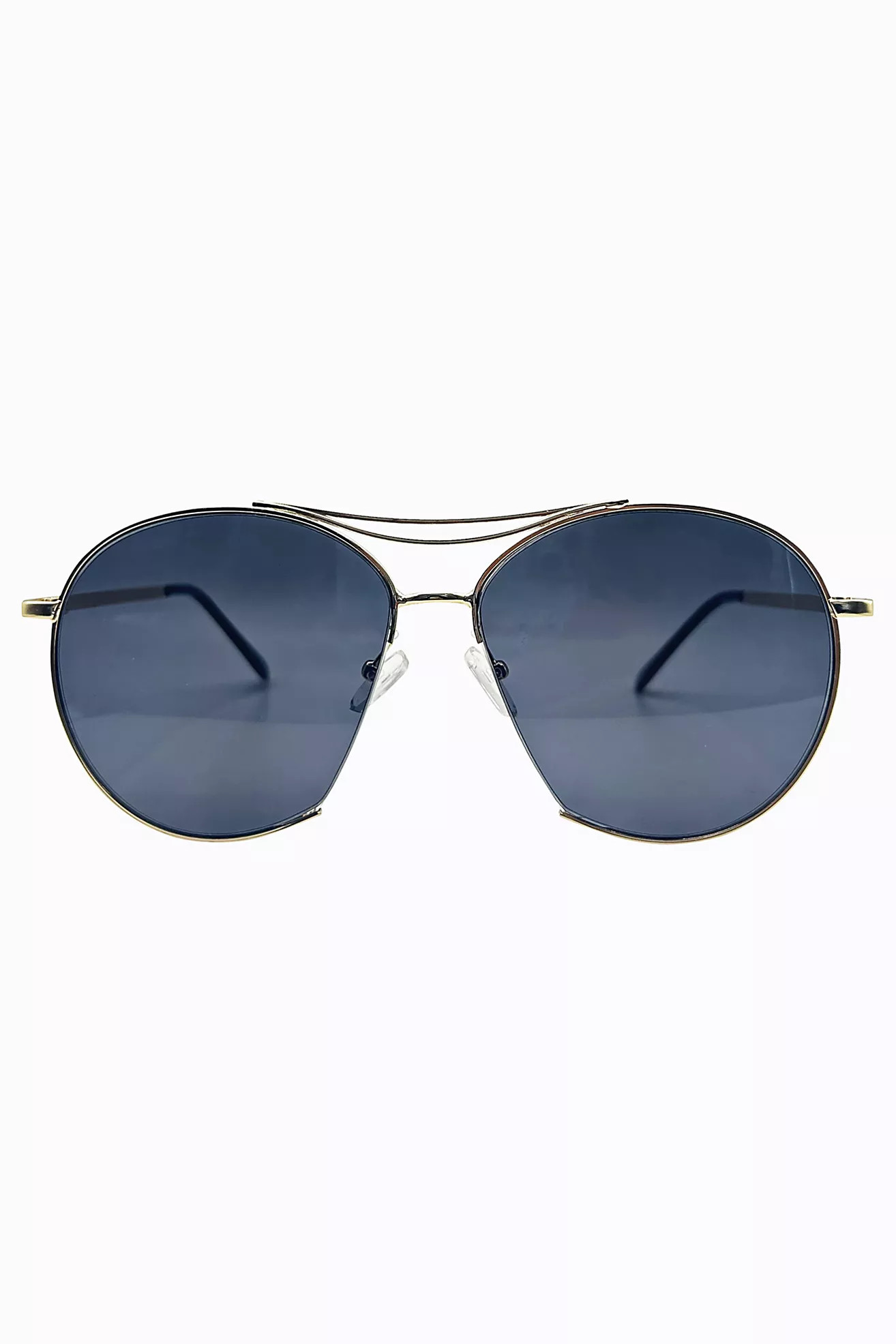 Giant Vintage Bronson Oversized Semi-Rimless Aviator Sunglasses | Free People (Global - UK&FR Excluded)