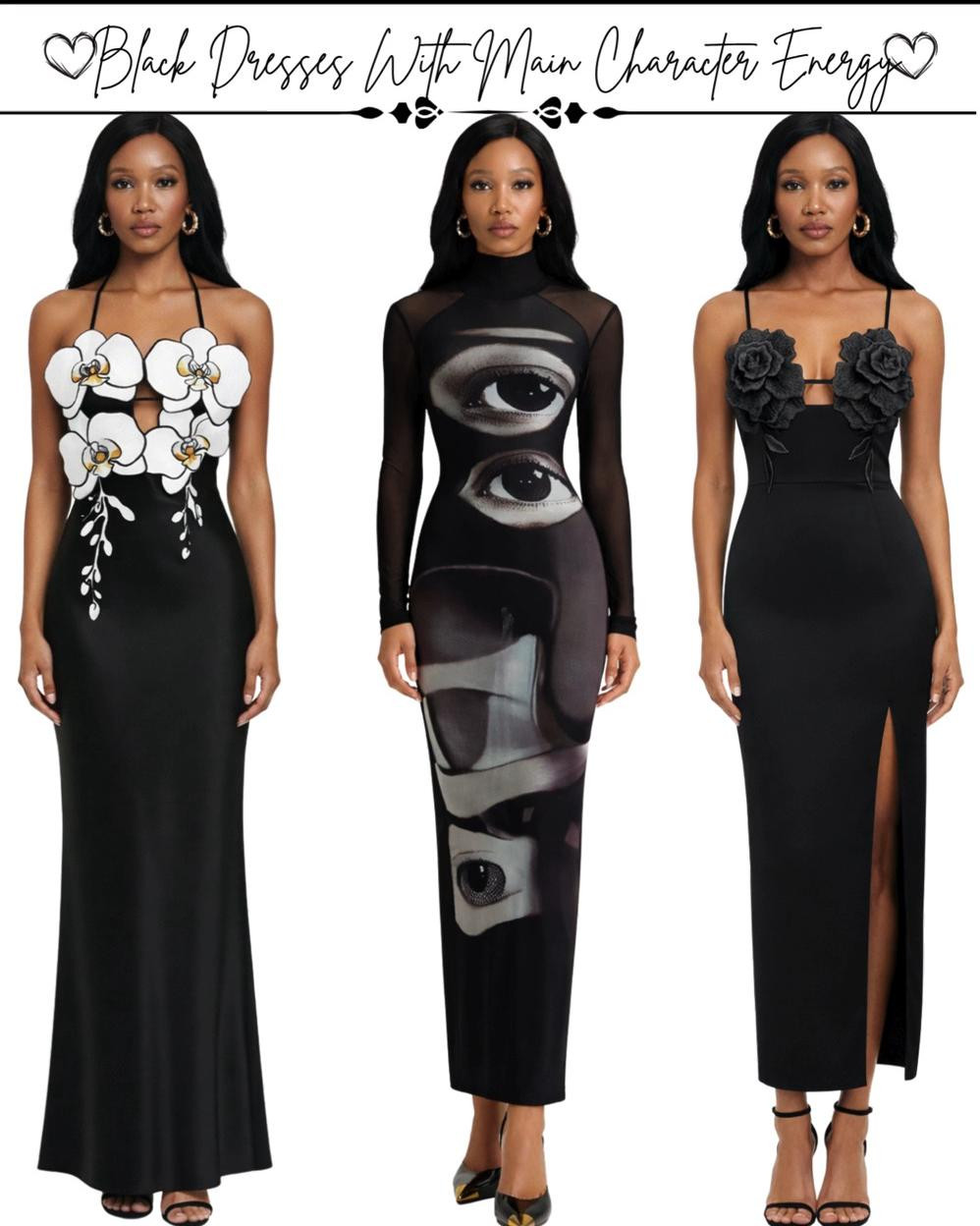 Black dresses will always be timeless, but these take it a step further. While putting this collection together, I focused on styles that feel unique and expressive, from florals to more artistic details that give each piece its own personality.

What I love about these dresses is how they keep the elegance of black while adding something unexpected. They feel classic at first glance, but the details make them stand out in a way that feels modern and intentional. Each one brings a slightly different mood, making it easy to find a style that fits how you want to show up.

If you’re drawn to pieces that feel timeless but still a little different, these black dresses bring that perfect balance 🖤

#blackdress #statementstyle
#artinspiredfashion #ltkstyle
#uniqueoutfits 

 #LTKMidsize #LTKPetite #LTKPlusSize