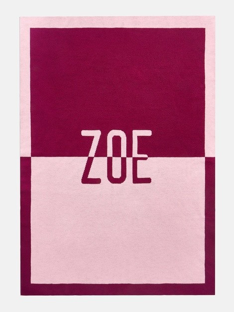 The Alpha Throw: Spell It Out-Plum/Pink | BaubleBar (US)