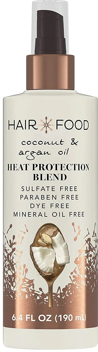Hair Food Coconut & Argan Oil Heat Protectant Spray Blend, Paraben & Dye Free, 6.4 fl oz (Pack of... | Walmart (US)