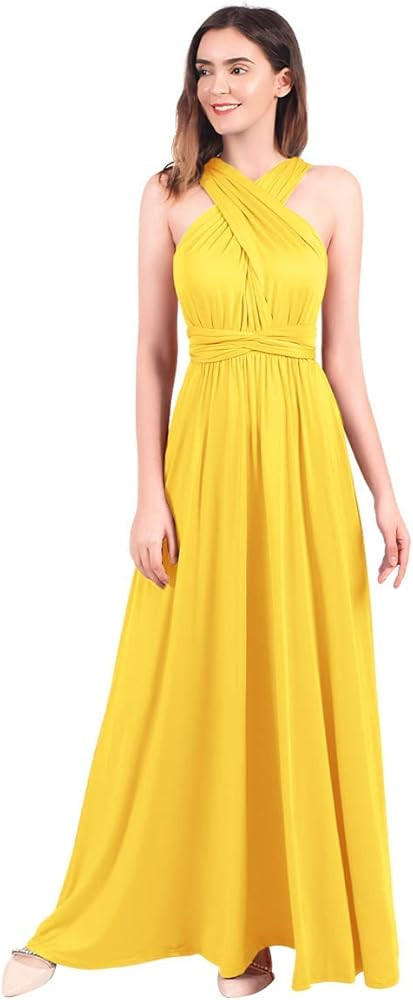 Women Transformer Multi Way Bandage Dress Convertible Bridesmaid Gown | Amazon (US)