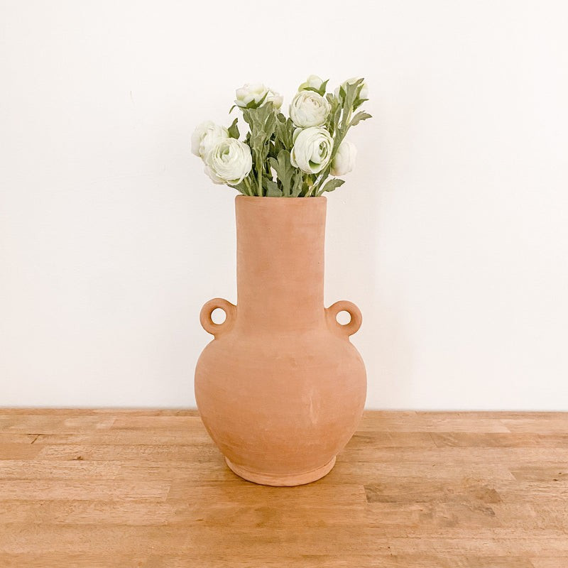 Chione Handmade Terracotta Vase | Purple Rose Home
