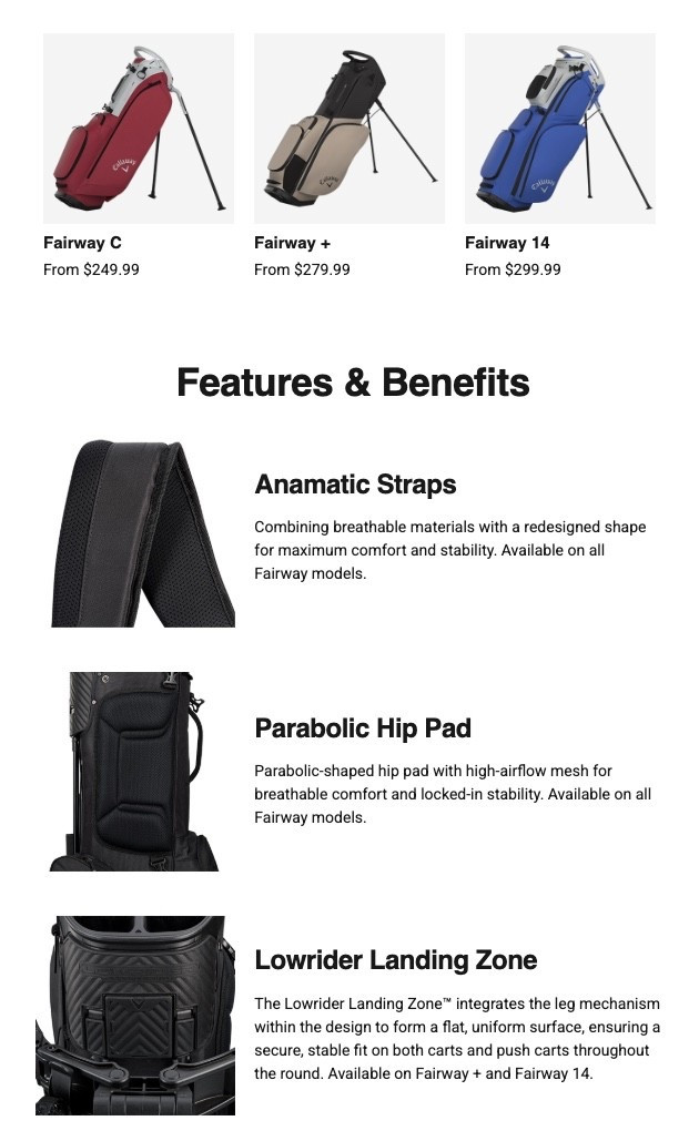 New!!!! Calloway golf fairway bags!! Plus some versions on sale ❤️⛳️ #golf 

#LTKActive #LTKfitnessgoals #LTKSaleAlert