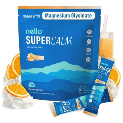 Nello Supercalm Dietary Supplement Powder - Orange Creamsicle - 20ct | Target