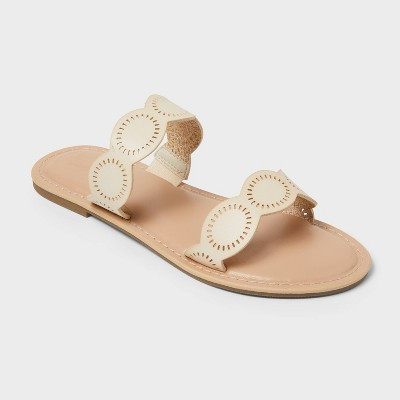 Women’s Vita Sandals with Memory Foam Insole - Universal Thread™ Cream 7.5 | Target