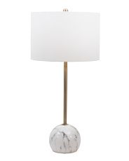 30in Kyrene Table Lamp With Marble Base | Marshalls