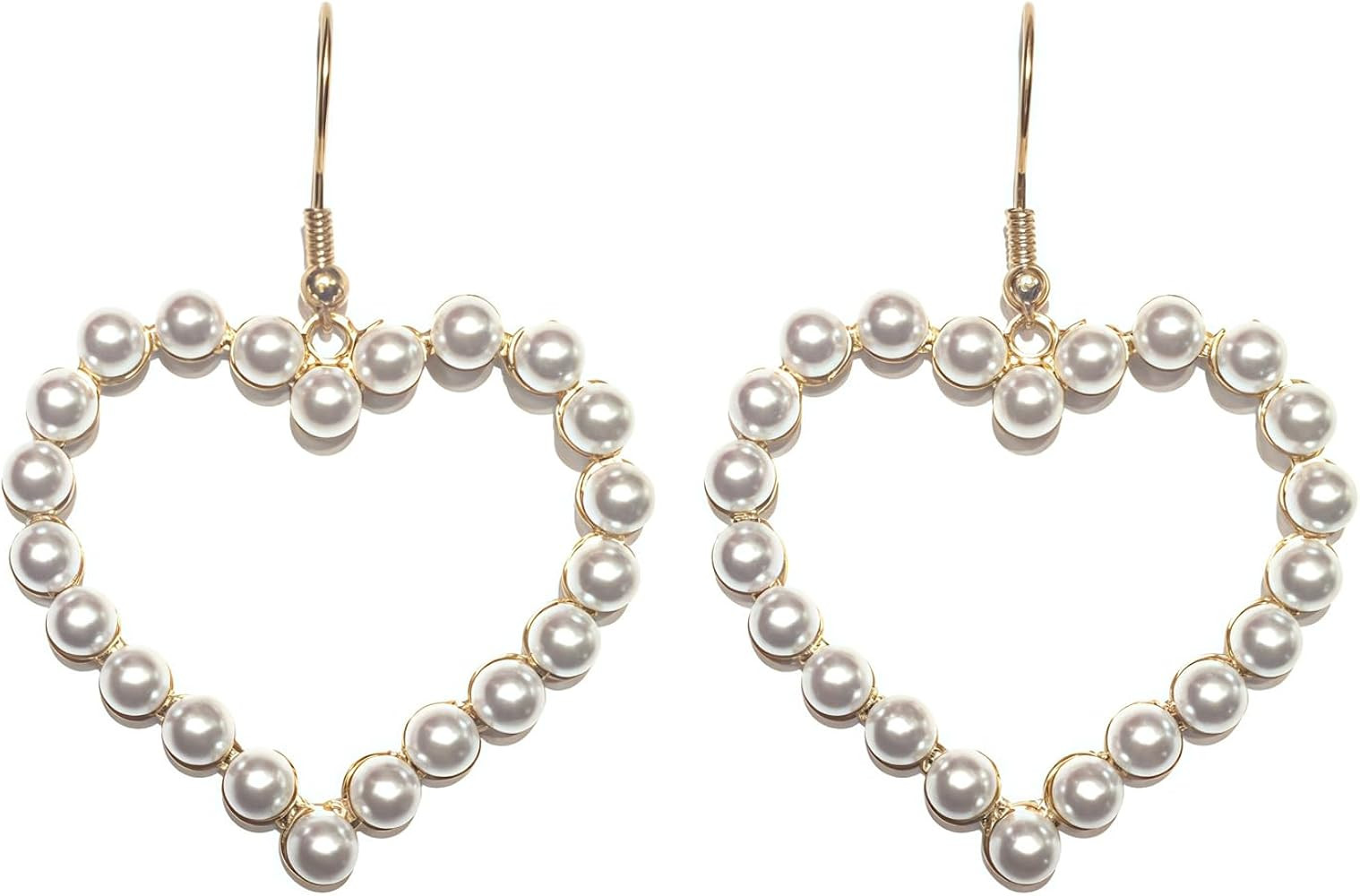 Valentine's Day Wine Red Heart Rhinestone Earrings for Women Cute Flower Bee Earring | Amazon (US)