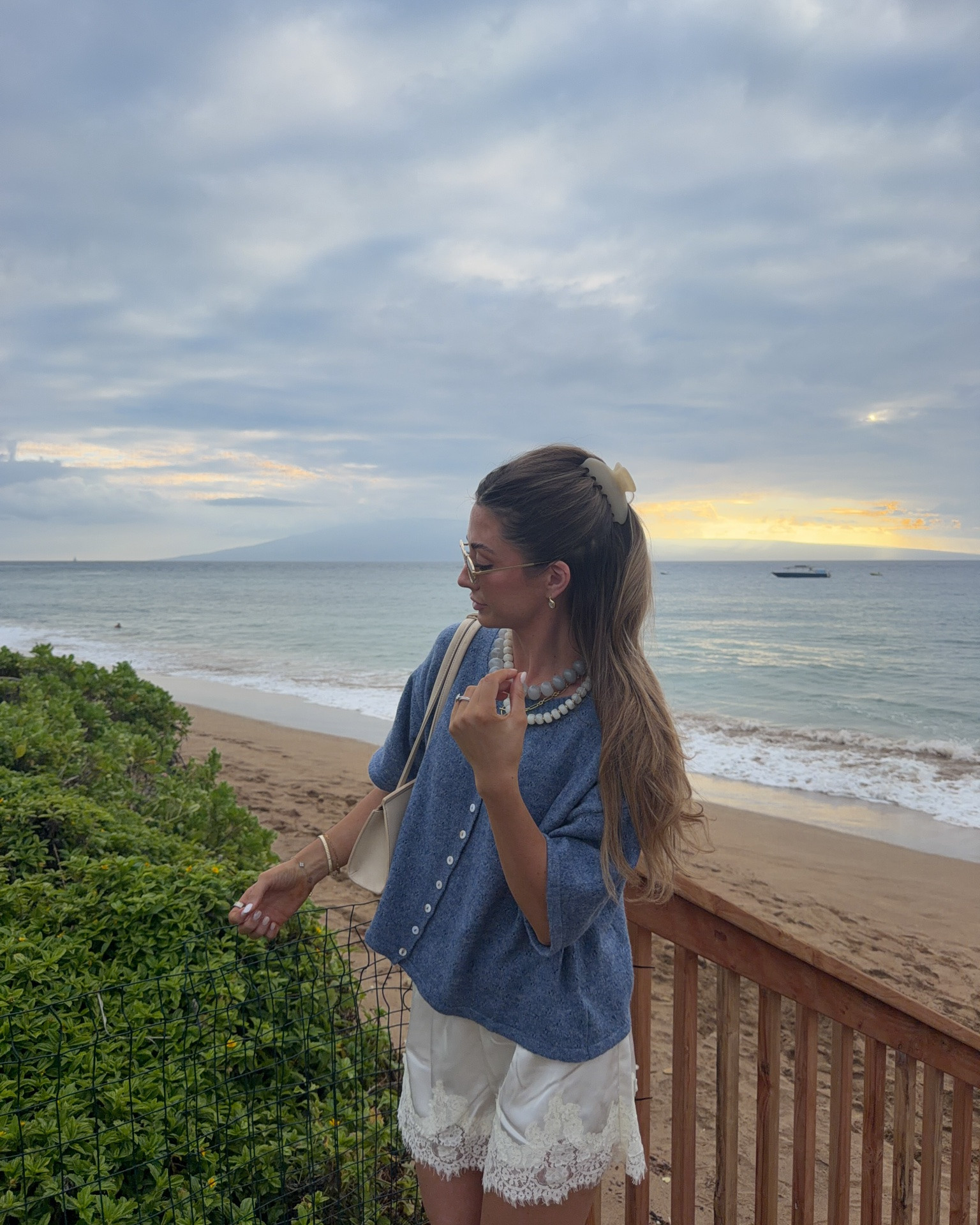 Sunset dinner 🌅 one of my favorite outfits for vacation in Maui! 🌟 small in top & medium in shorts (I would recommend however getting TTS) DISCOUNT CODE for Bohme! : 20NICOLEC

#LTKootd #LTKTravel