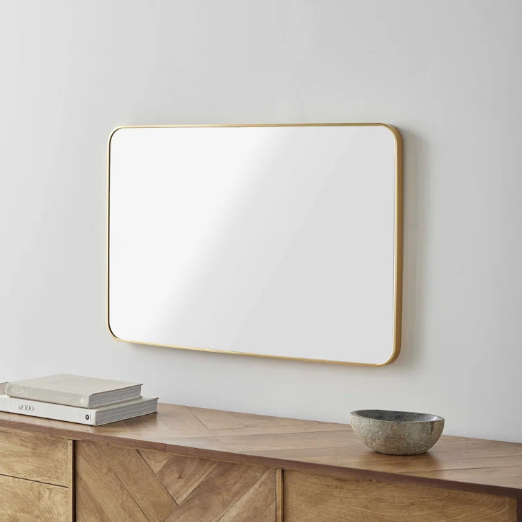 Destefano Metal Rectangle Wall Mirror | Wayfair North America