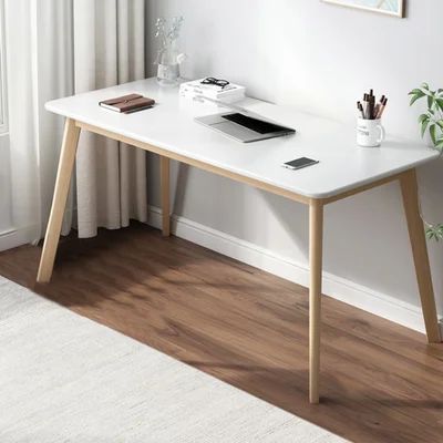 Farragut Solid Wood Desk George Oliver Color: White, Size: 29" H x 47" W x 23" D | Wayfair North America