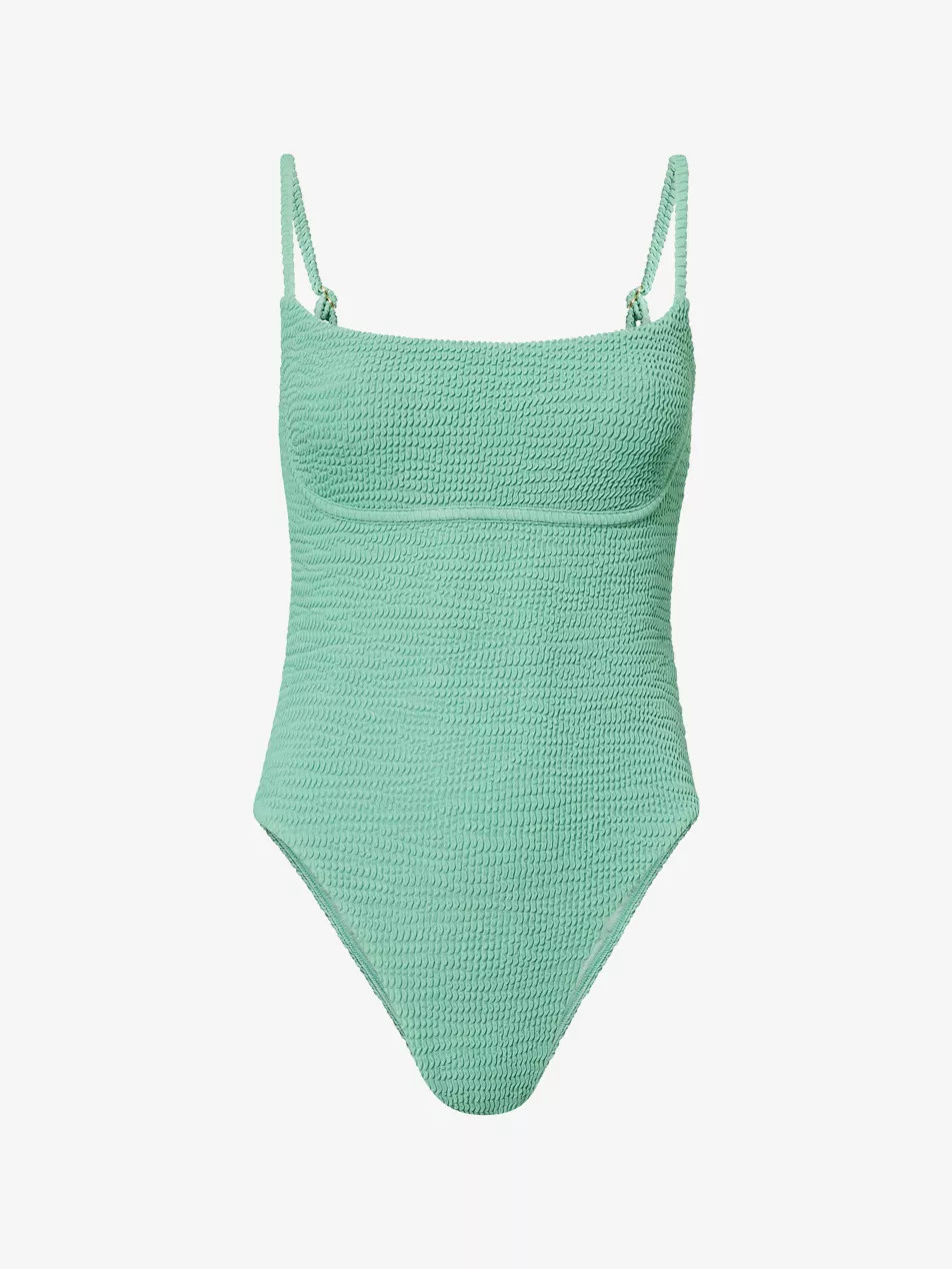 Sausalito Crinkle Spaghetti Strap Swimsuit | Selfridges