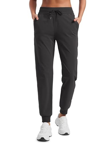 CRZ YOGA Casual Workout Jogger for Women 28.5" - Tapered Lightweight Stretch Athletic Outdoor Pants with Pockets Ink Gray X-Large | Amazon (US)