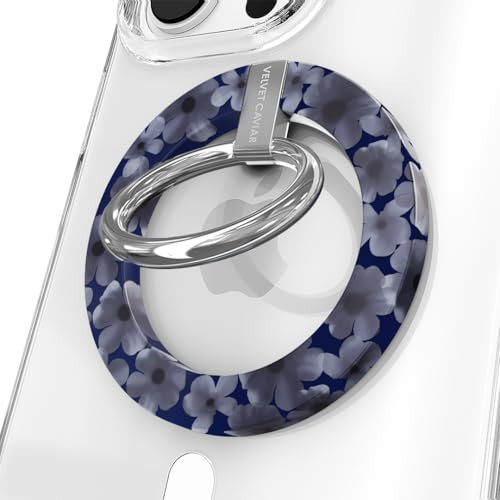 VELVET CAVIAR Compatible with MagSafe Phone Grip - Magnetic Ring Holder with Adjustable Stand - Removable MagSafe Accessories for iPhone 16, 15, 14, 13, 12 (Midnight Cherry Blossom) | Amazon (US)