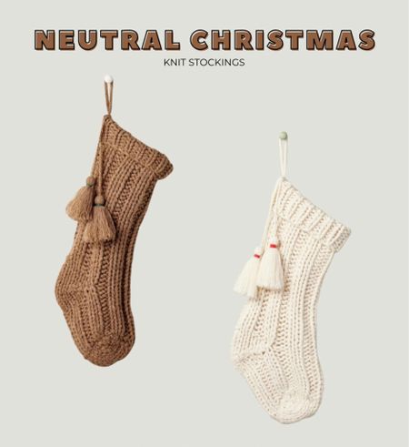Looking for some new stockings? These neutral knit Magnolia stockings are my faves so far! #targetfind #neutralchristmas #neutral #homedecor 

#LTKHoliday #LTKhome #LTKSeasonal