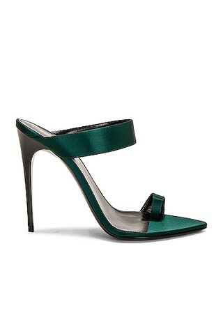 Saint Laurent Martha Sandal in Dark Green | FWRD 