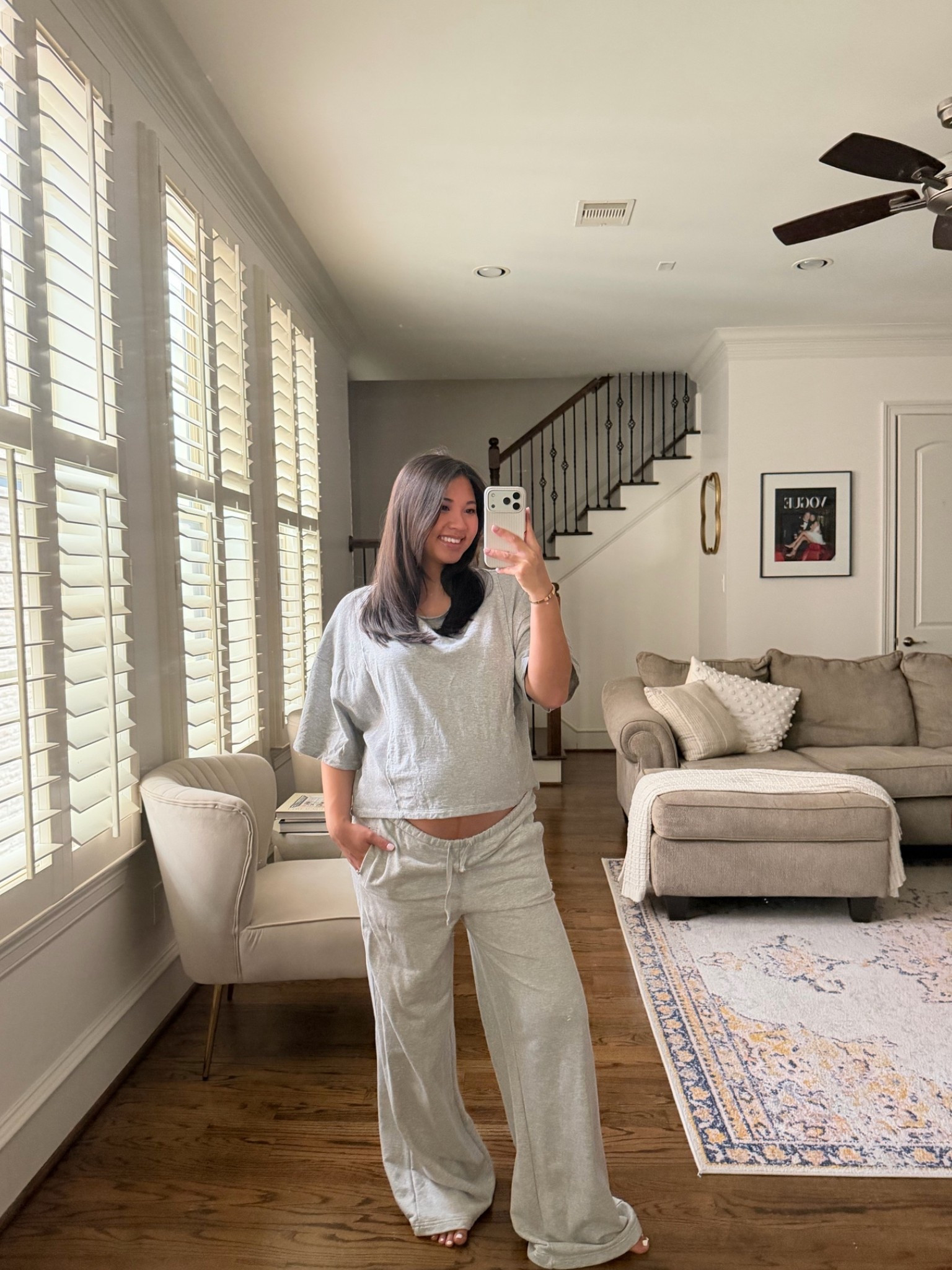 Size medium in the top and small in the pants - could’ve worn a small in the top

Bumpstyle, pregnancy, postpartum, maternity, causal, loungewear, travel outfit

#LTKTravel #LTKBump #LTKmomlife
