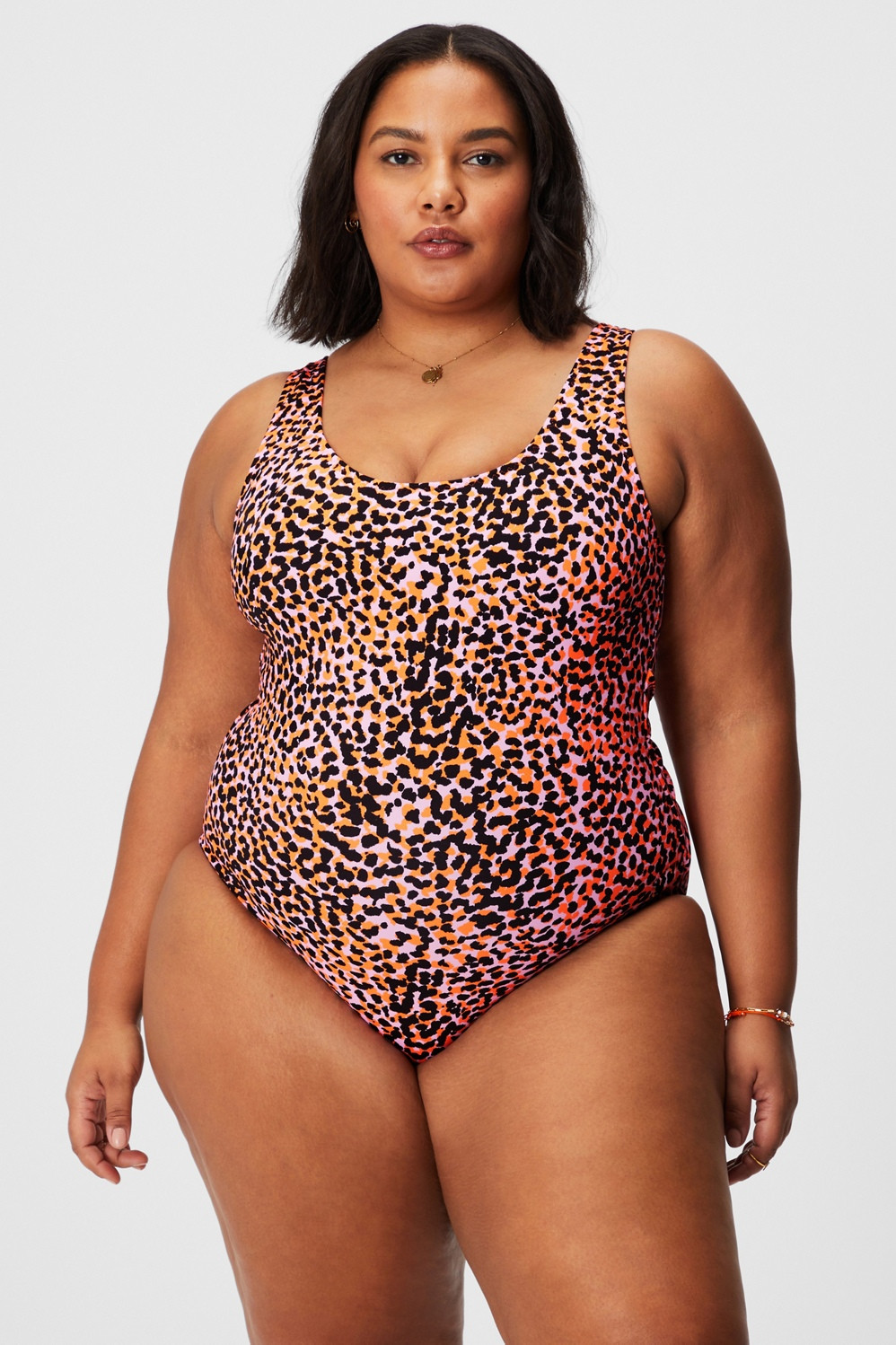 Scoop Tie Back Shaping One-Piece Swimsuit | Fabletics - North America