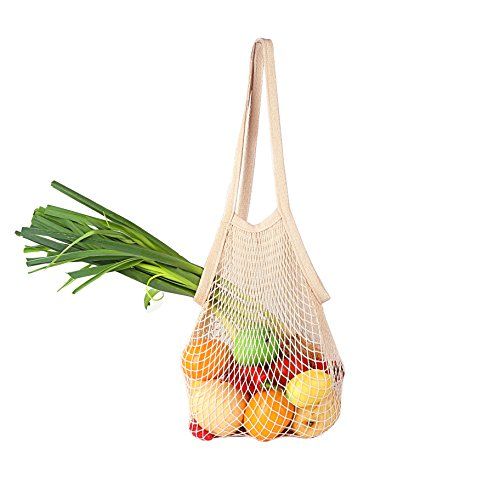 Bailuoni Net String Shopping Bag Long Handle Portable/Washable/Reusable Net Shopping Tote String Bag | Amazon (US)