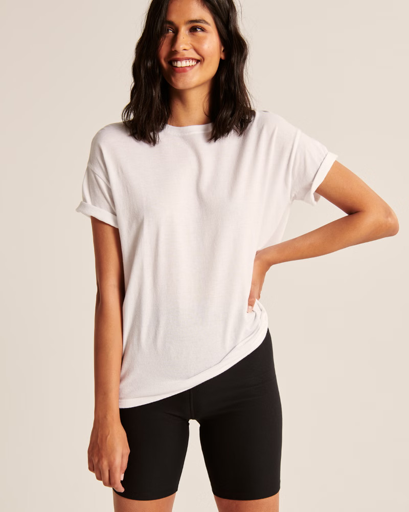 Oversized Boyfriend Tee | Abercrombie & Fitch (US)