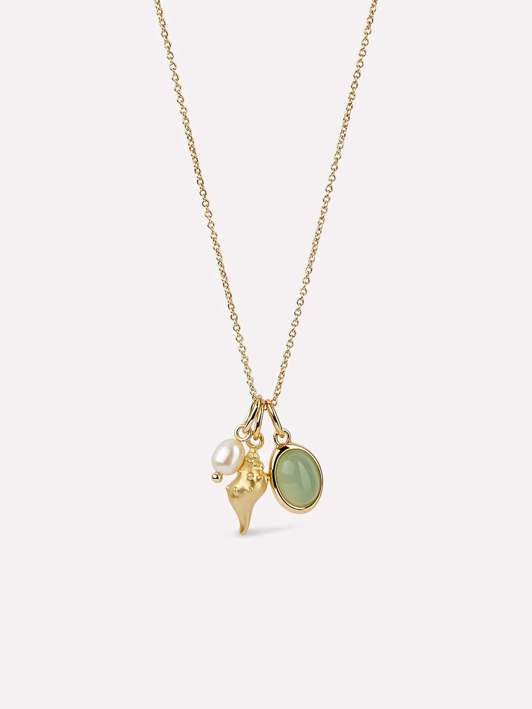 Gold Charm Necklace - Ocean | Ana Luisa