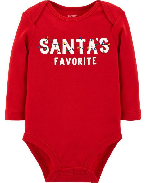 Santa's Favorite Christmas Bodysuit | Carter's