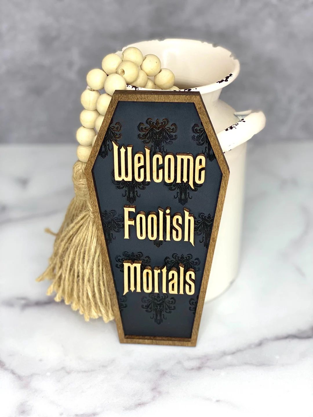 Welcome Foolish Mortals Disney Haunted Mansion Tiered Tray - Etsy | Etsy (US)