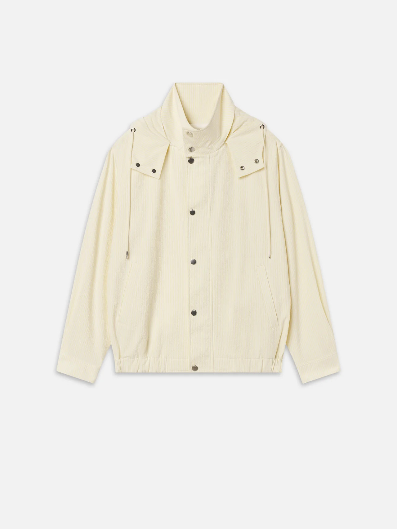 The Seersucker Track Jacket -- Lemon Multi | Frame Denim