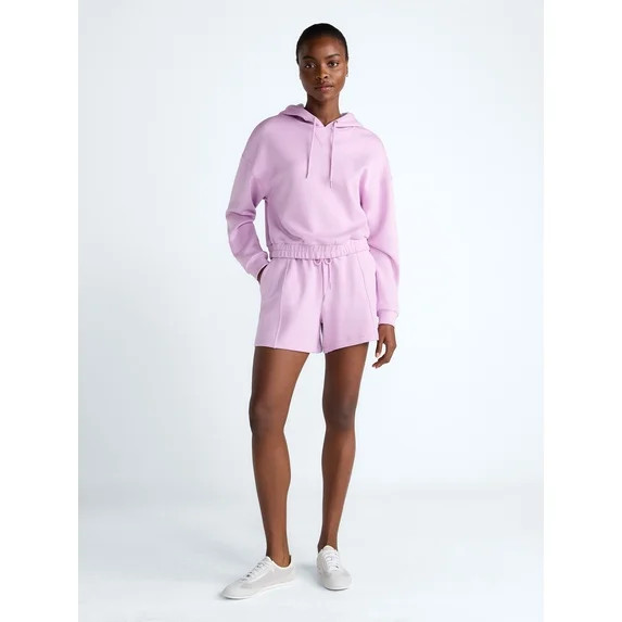 Scoop Women's and Women's Plus Scubaknit Seamed Shorts, 4.5'' Inseam, Sizes XS-4X | Walmart (US)