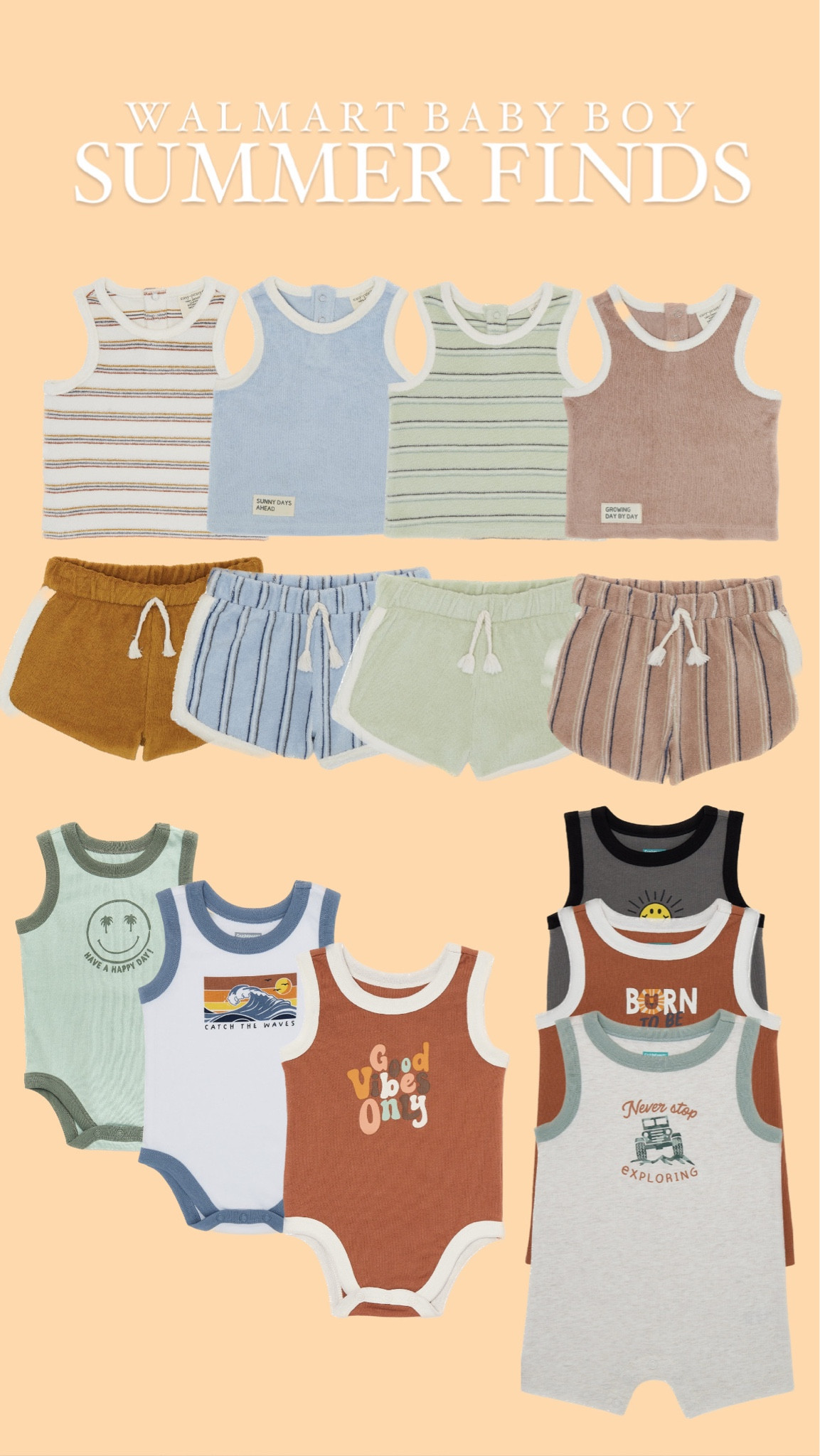 Walmart baby boy summer finds! #baby #babyboy #walmart #babyboyfashion

#LTKFind #LTKSeasonal #LTKbaby