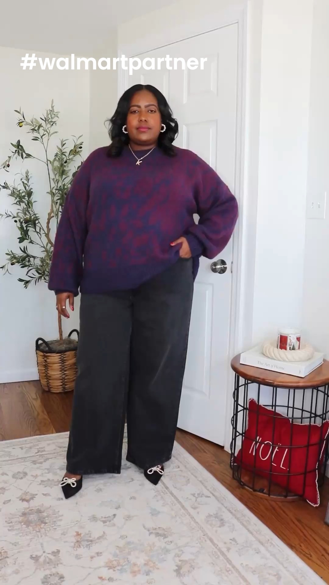 Walmart plus size winter/ holiday outfit. #walmartpartner #walmartstyle @walmartstyle 

#LTKFindsUnder50 #LTKPlusSize #LTKHoliday