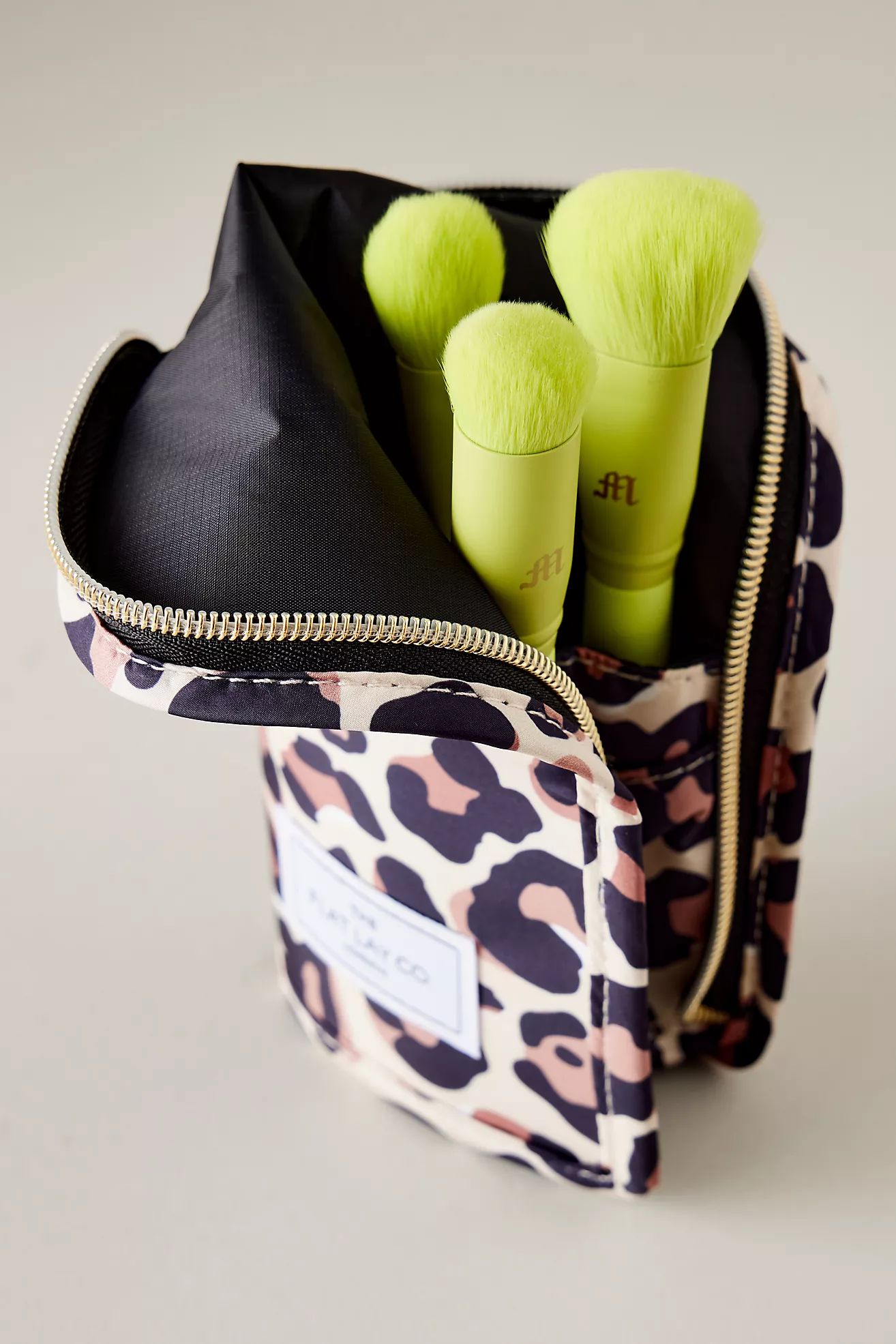 The Flat Lay Co. Leopard Print Standing Makeup Brush Case | Anthropologie (UK)
