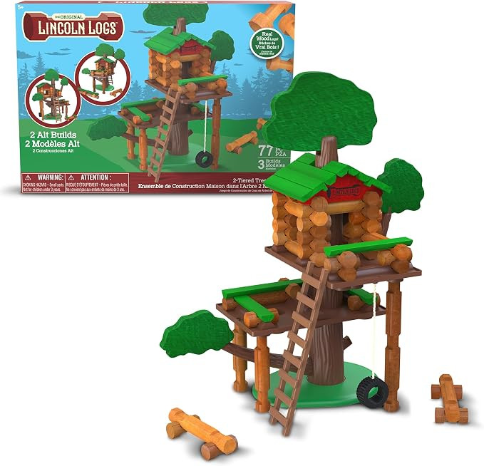 Lincoln Logs 2 Tiered Tree House Building Set, Educational Toy, Gift for Kids, Girls and Boys, ST... | Amazon (US)