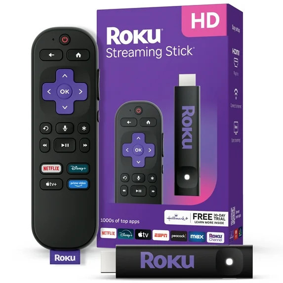 Roku Streaming Stick HD - HD Roku Streaming Device for TV with Voice Remote - Free & Live TV | Walmart (US)