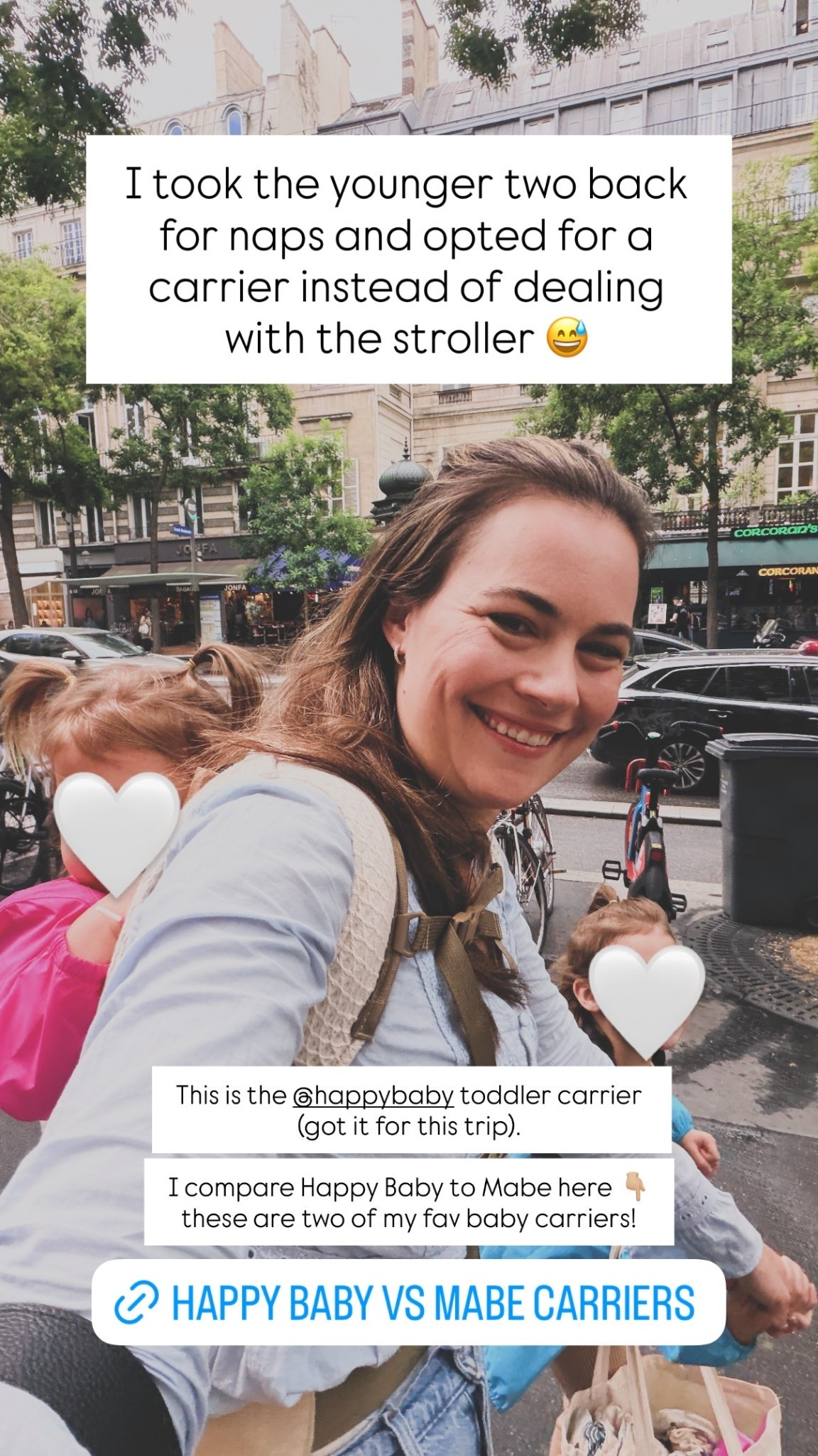 I’m traveling in Paris with my 3 kids and when I took the younger two back for naps I opted for a carrier instead of dealing with the stroller 😅 This is the Happy Baby toddler carrier! My 4 year old even fits in it! Use my code STROLLERMOM for 10% off. 

This and the Mabe are two of my fav baby carriers!

#LTKTravel #LTKKids #LTKmomlife