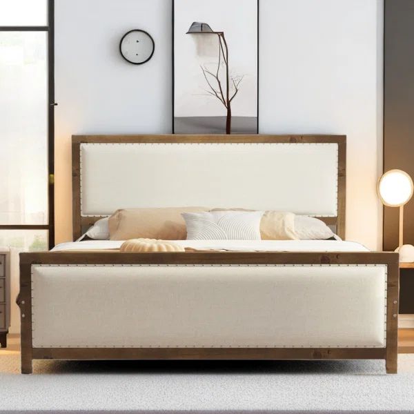 Upholstered Platform Bed With Wood Frame And 4 Drawers | Wayfair North America