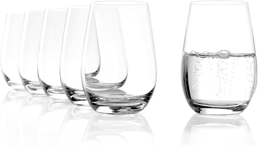 Stölzle Lausitz Glass Water Tumblers, Set of 6 (Event). Dishwasher Safe Drinking Glasses (15.75 ... | Amazon (US)