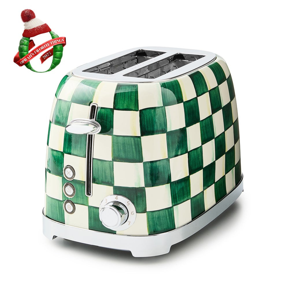 Emerald Check 2-Slice Toaster | MacKenzie-Childs