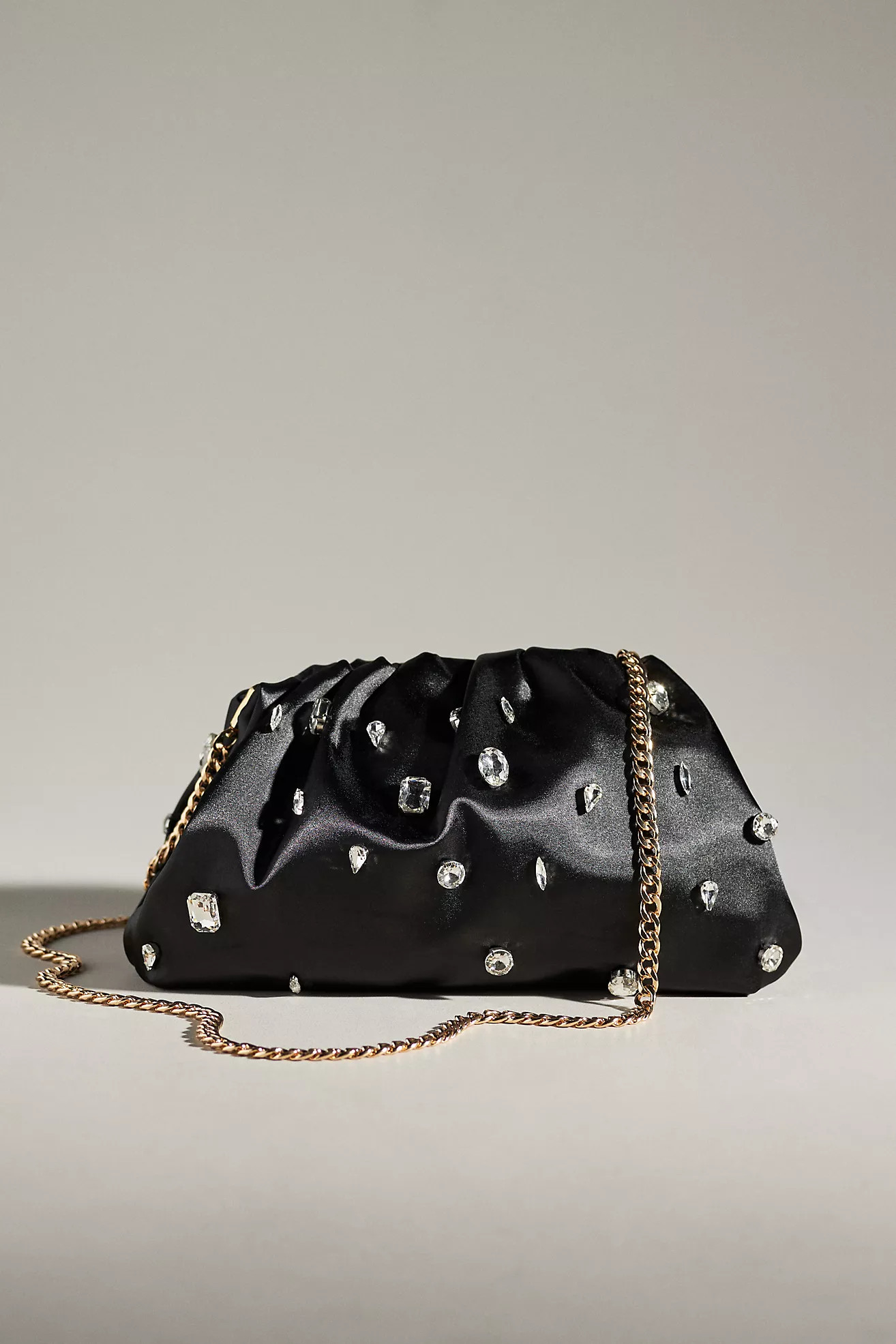 The Frankie Clutch: Satin Rhinestone Edition | Anthropologie (US)