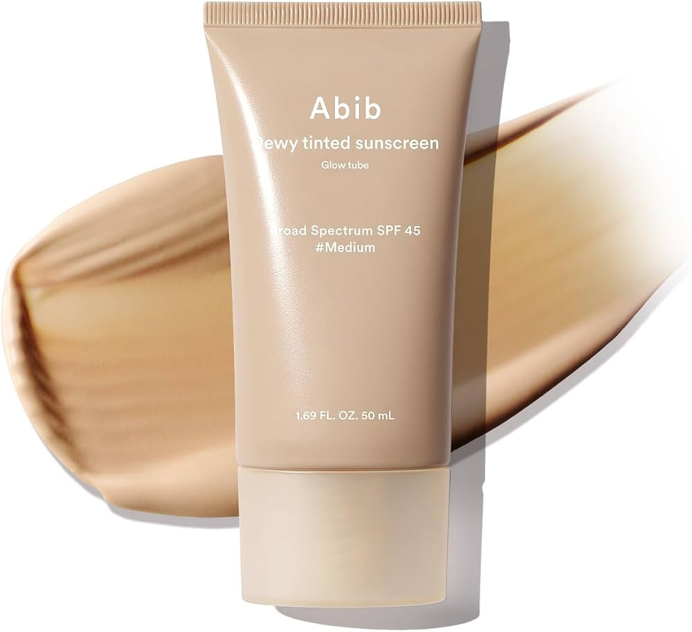 Abib Dewy Tinted Sunscreen SPF 45 (Medium) UV Broad Spectrum, Daily Face Moisturizer Skincare Inf... | Amazon (US)