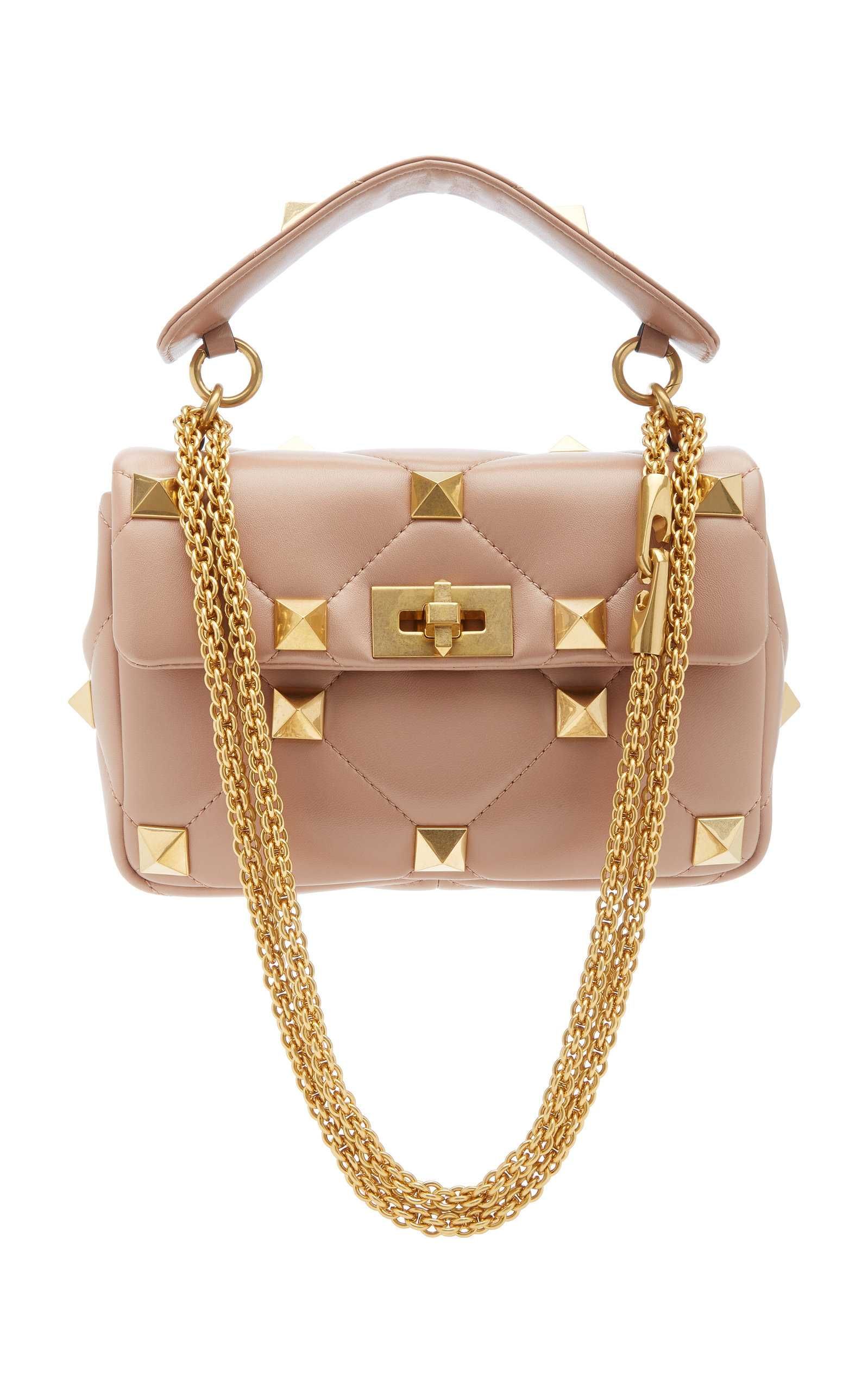 Valentino Garavani Roman Stud Leather Shoulder Bag | Moda Operandi (Global)