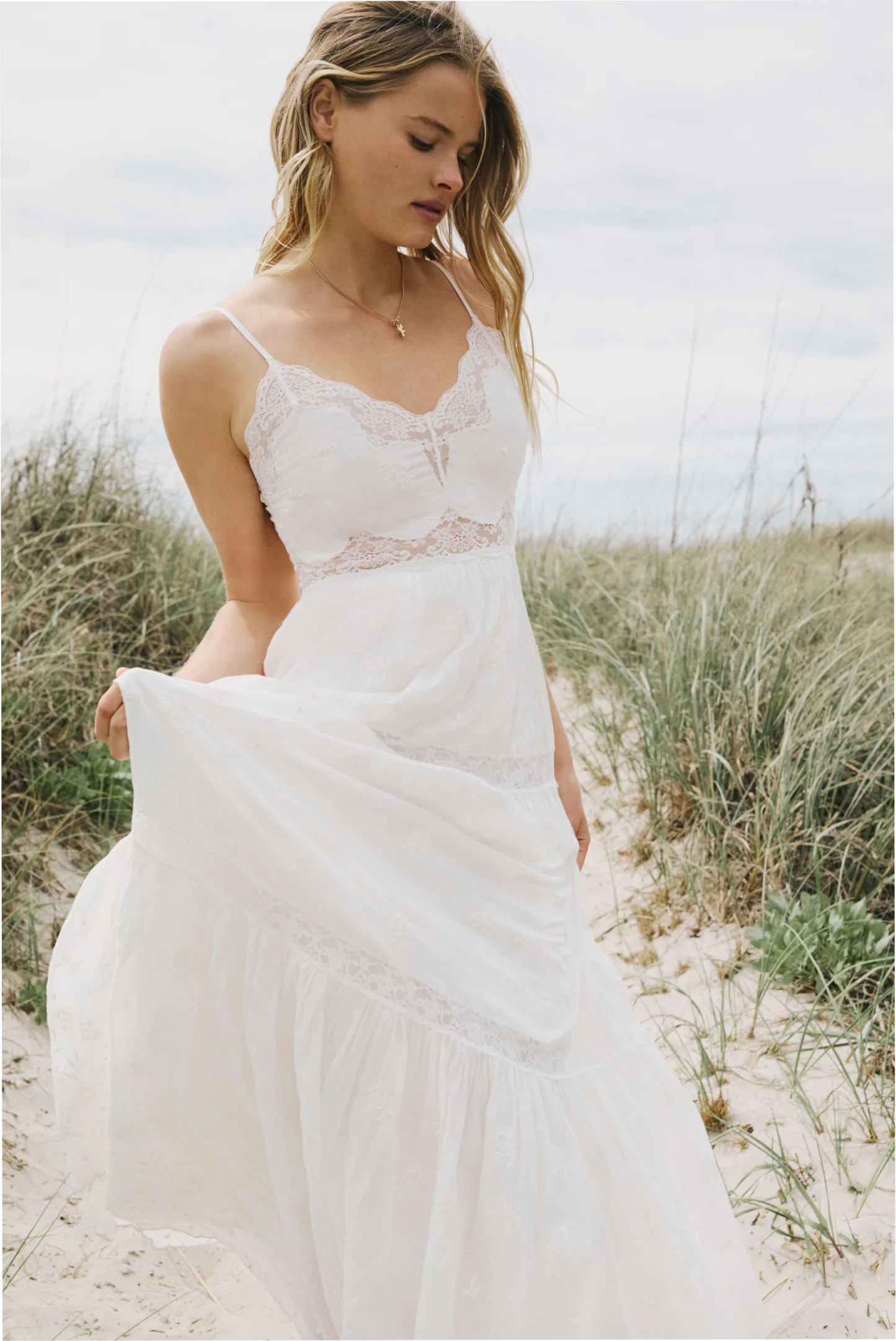 Espa Lace-Trimmed Maxi Dress | LoveShackFancy