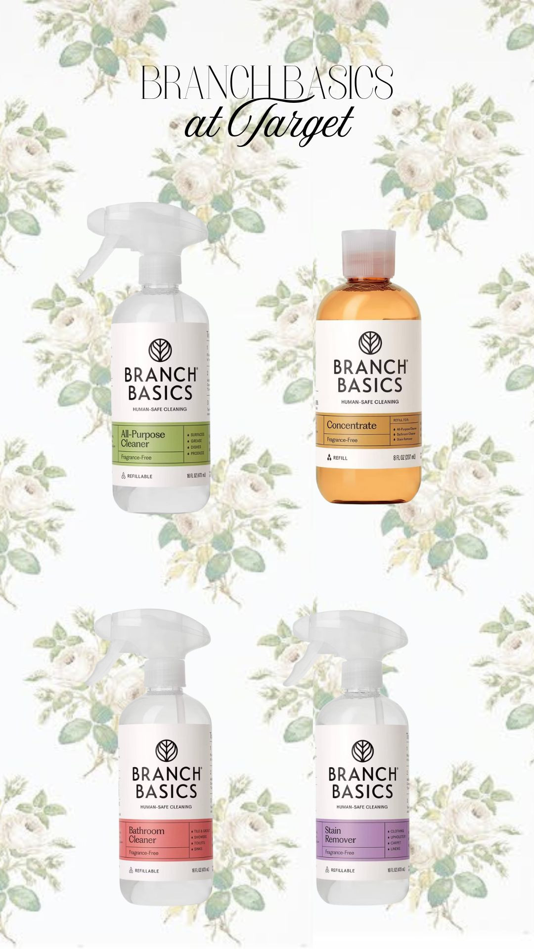 We loveeee Branch Basics in our house and it’s now available at Target in stores & online! They make it such an easy switch to non-toxic & fragrance free household products!

 

#LTKHome #LTKdayinmylife